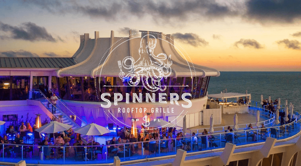 Spinners Rooftop Grille with logo